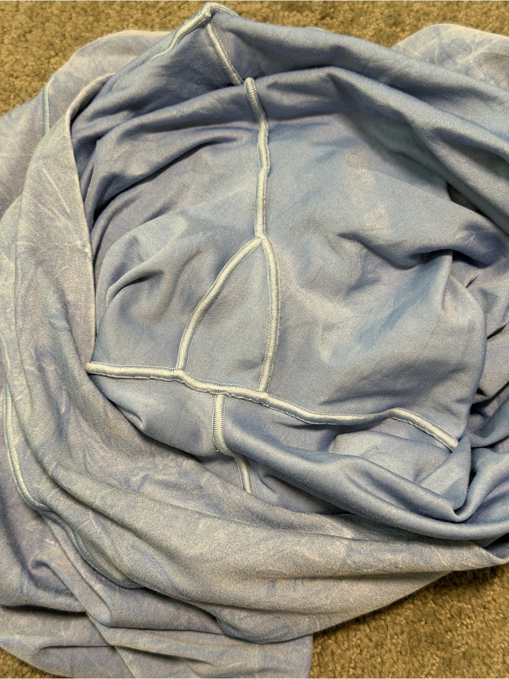 OFFLINE by Aerie Real Me DOUBLE Crossover Flare Leggings in Washed Periwinkle - Picture 9 of 9